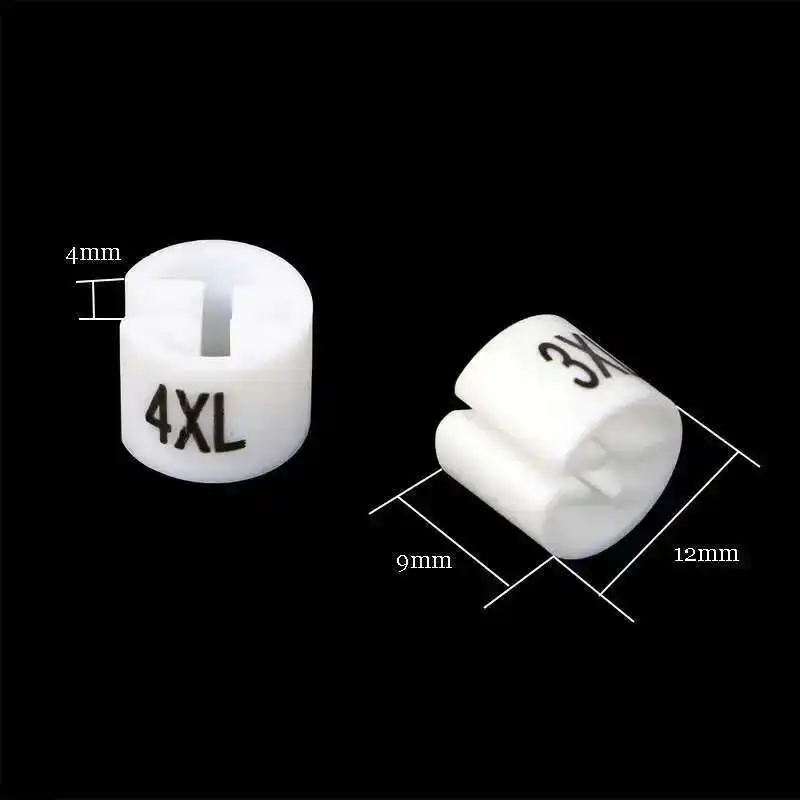 Kit di assortimento di pennarelli per grucce in plastica da 450 pezzi, Xxs - 4xl Pennarelli per etichette per grucce con codice colore per abbigliamento