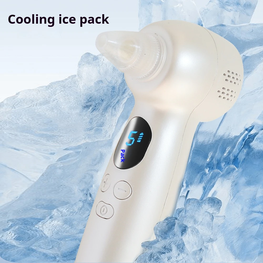 ประคบร้อนและเย็น สิวหัวดํา ดูดใบหน้า สิวหัวดํา ทําความสะอาดรูขุมขน เครื่องมือความงามบนใบหน้า