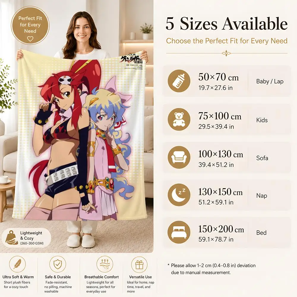 86 vladilena Milize Eighty Six Throw Summer Flannel Blanket, Anti-Static Washable Shawl for Car Office Kids Nap