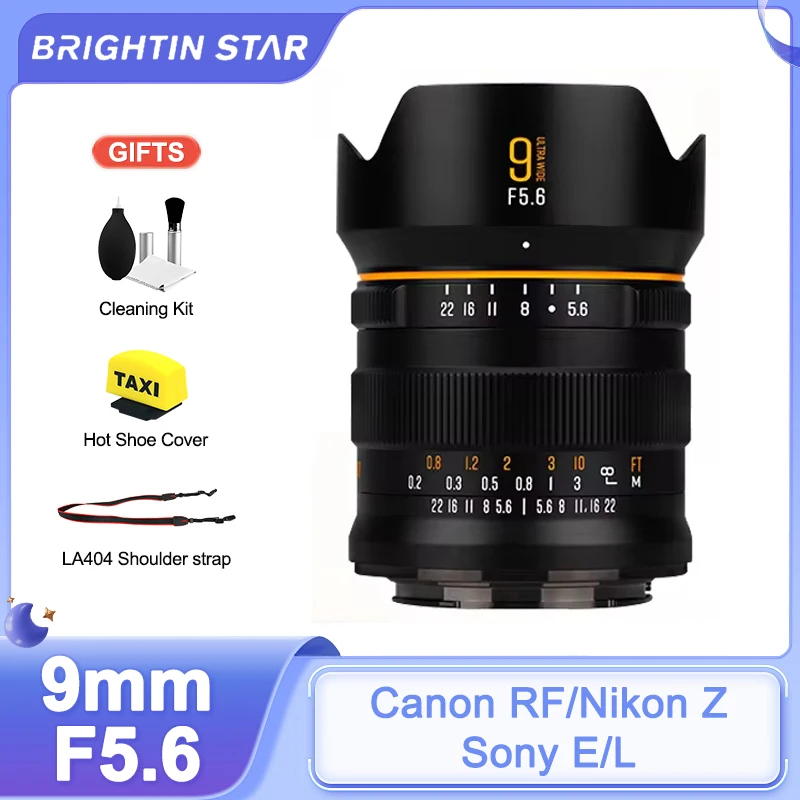 

Brightin Star 11mm F2.8 Full Frame Wide Angle Large Aperture Lens for Sony E Nikon Z Canon RF Leica L Mount Mirrorless Camera