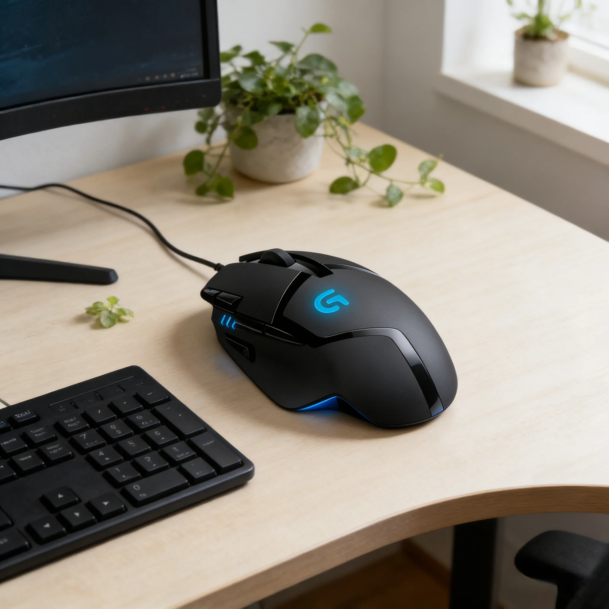

Игровая мышь Logitech G402 проводная, с датчиком Fusion Engine 4000 DPI, 8 программируемыми кнопками, отклик 1 мс, для ПК, ноутбуков и геймеров (FPS)