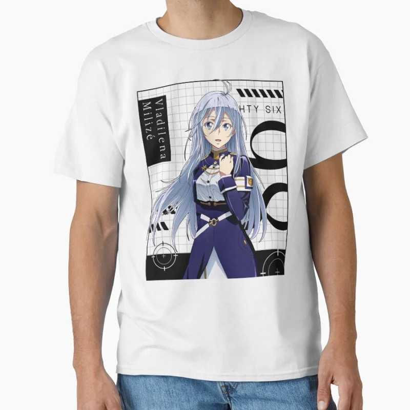 Vladilena Milize Handler 86 Eighty Six Gift t shirt Japan Manga graphic tee Anime Y2K Clothes All size Tops Cartoon streetwear