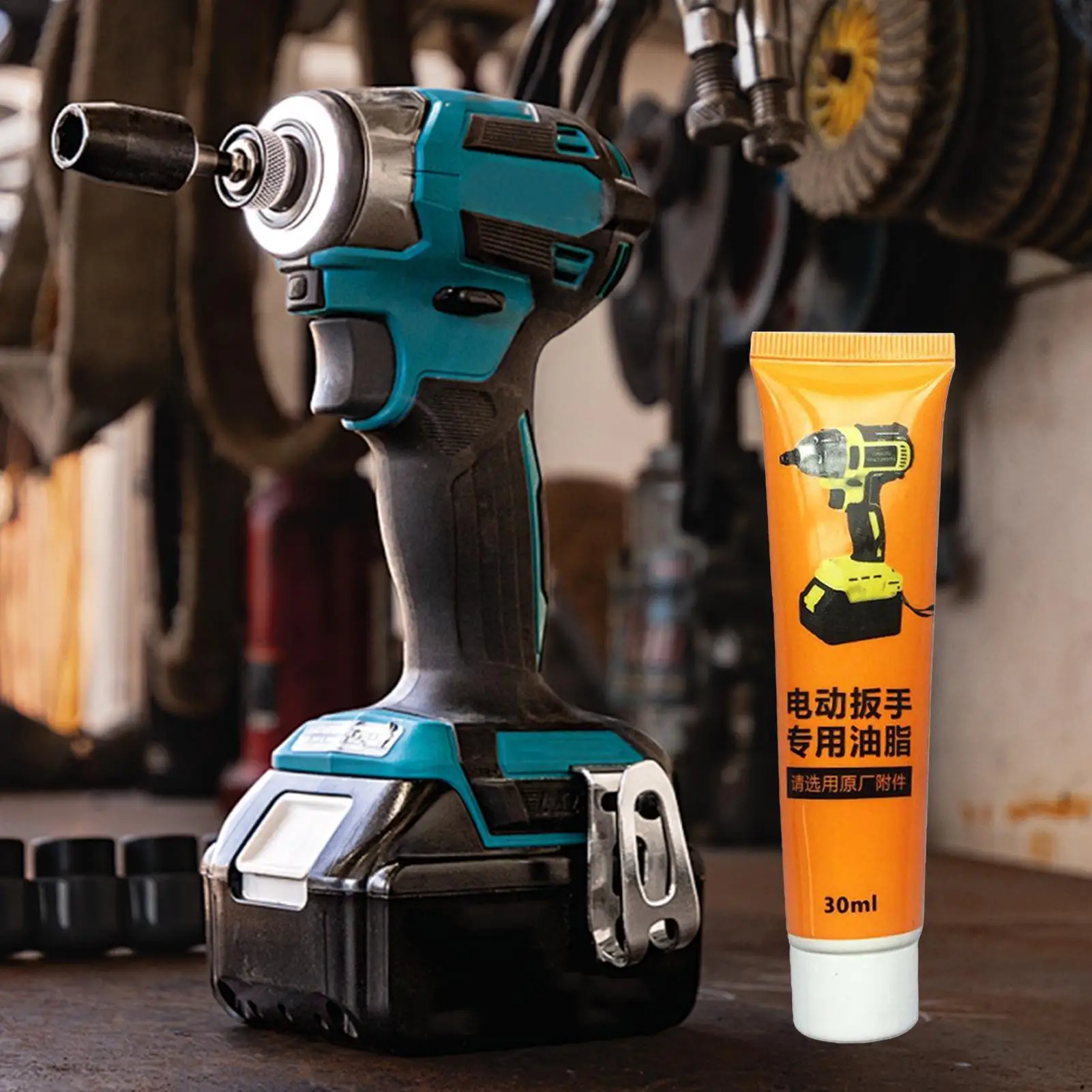 High Temp Grease Electric Wrench Lubricating Oil Multi Purpose Lubricant High Temperature Resistance for Tool Pick Hammer Men ﻿