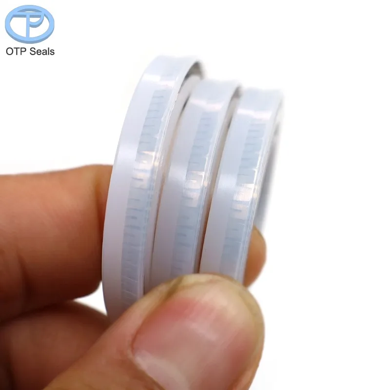 Custom Seals UHMWPE Spring Energized Seal Ultra-high Molecular Weight Polyethylene 2 V-Spring Grooves Factory Sealing Solutions