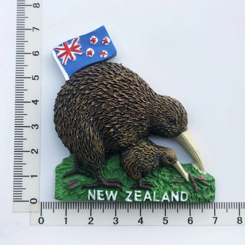 

New Zealand Animal Fridge Magnet Cultural Flavor Message Post Tourism Souvenir Resin Craft Decoration