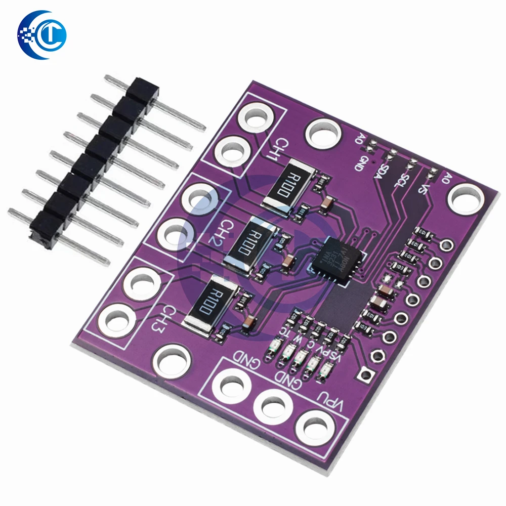 INA3221 Triple-Channel Module, High-Side Measurement, Shunt and Bus Voltage Monitor with I 2C- and SMBUS-Compatible Interface