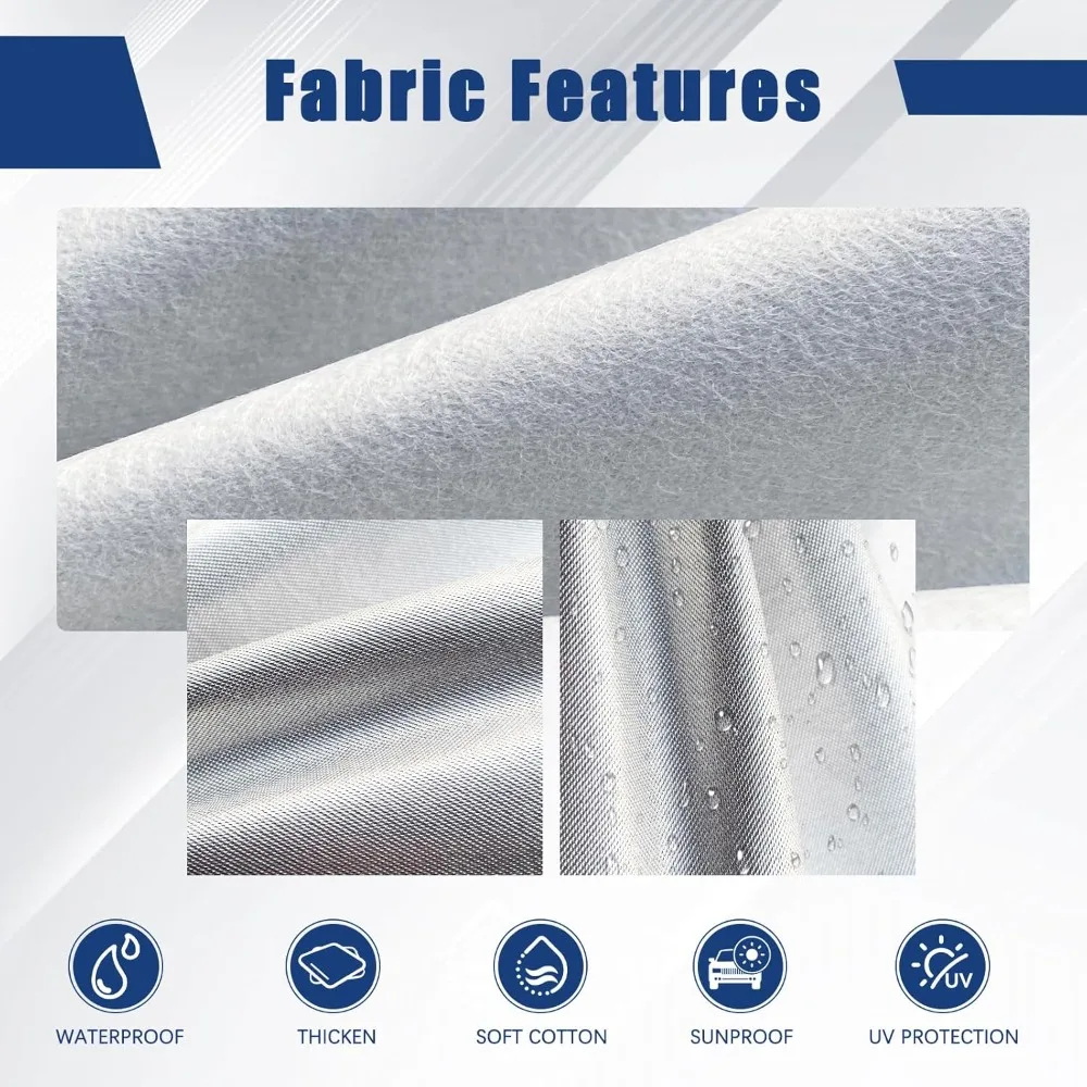 

6-Layer SUV Car Cover for Honda CRV (1995-2025), Waterproof All-Weather with UV Protection in Silver