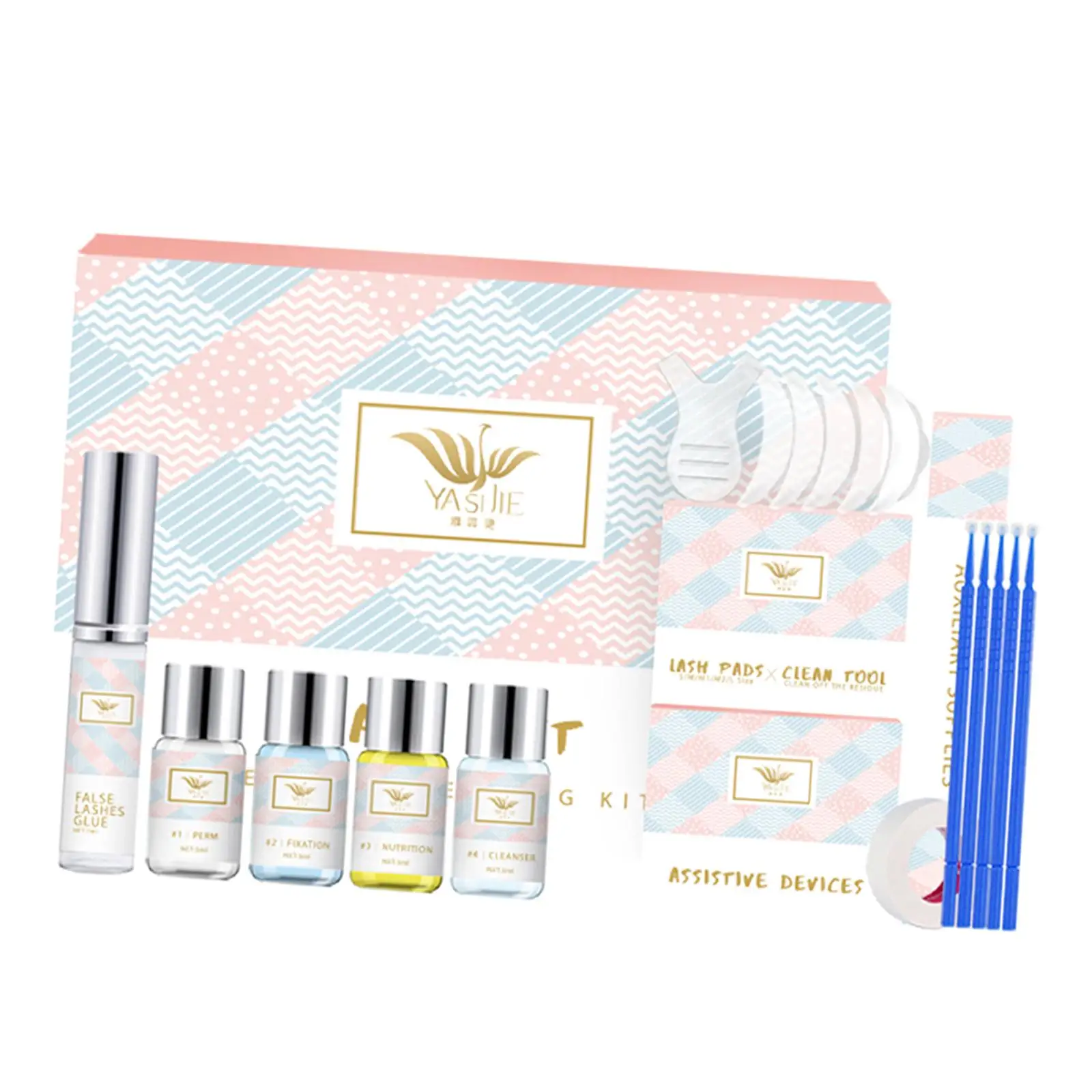 Eyelash Brow Lift Kit Lamination Starter Perming Wave Professional Fuller Brow Beauty Instant Lash Perm Kit for Home Use Gifts