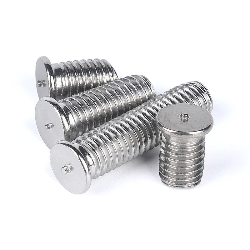 100Pcs Stainless Steel Spot Welding Screws #4-40 #6-32 #8-32 #10-24 American British Weld Studs for Capacitor Nail Welding