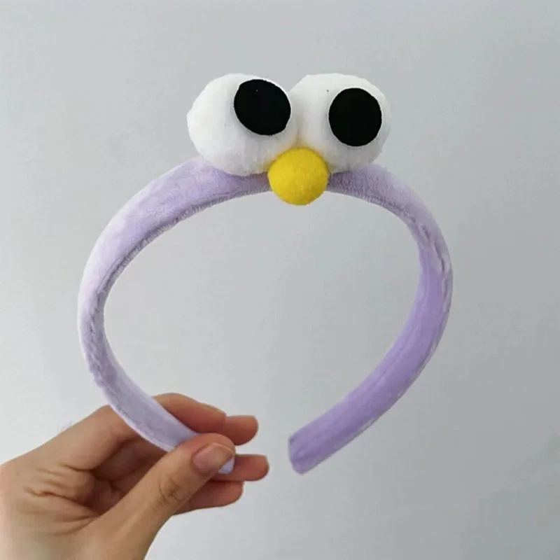 Sesame Street ELMO COOKIE MONSTER anime peripheral cartoon cute and funny big-eyed girl makeup face wash broken hair headband