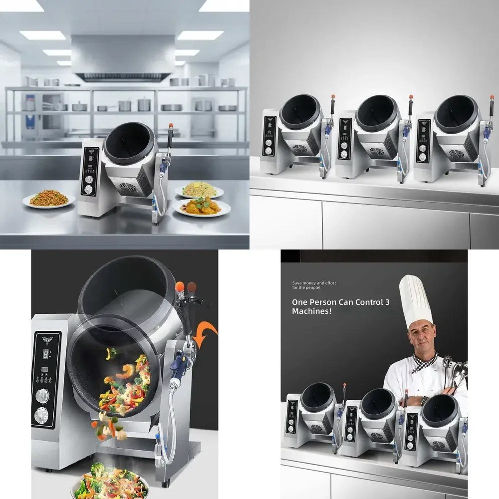 

SEMIKON 40CM Wok Size Intelligent Cooking Commercial Automatic Multifunctional Electric Cooking Electromagnetic Cooking