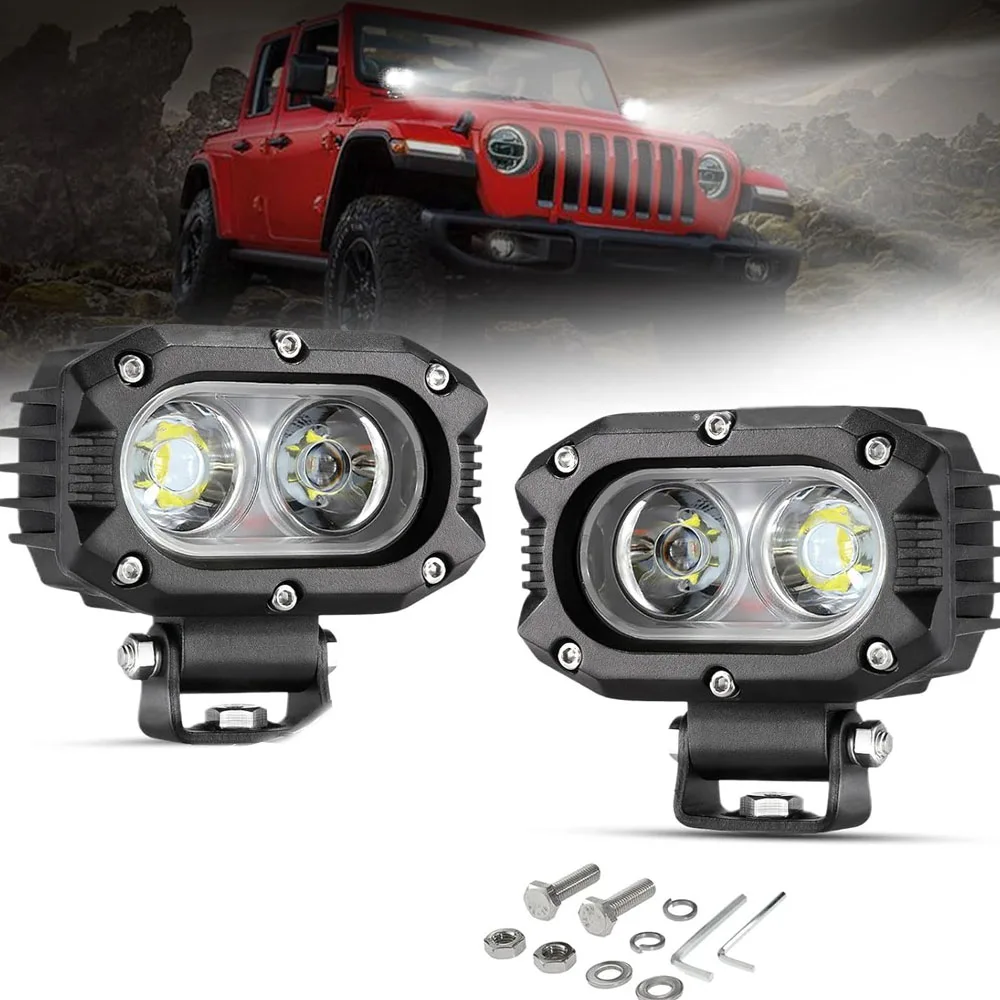 

25W Led Work Car Light Werklamp 12V 24V Spot Beam 3000K 6000K Led Driving Work Light Bar for Moto SUV Trucks Boat Offroad 4x4