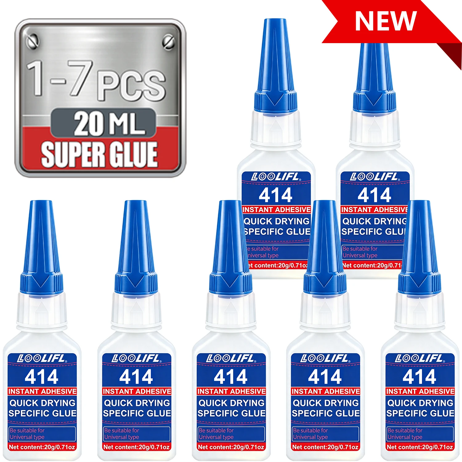 New High Strength Instant Super Glue Quick Dry Strong Bond Multi-Purpose Transparent For Plastic Metal Rubber Ceramic DIY Repair