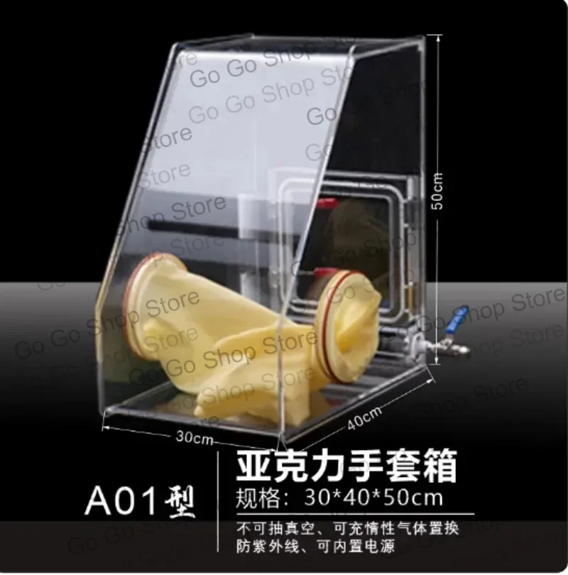 Acrylic Vacuum Glove Box A03 Type Lab Inert Gas Controlled Environment Workstation For Anaerobic Operations