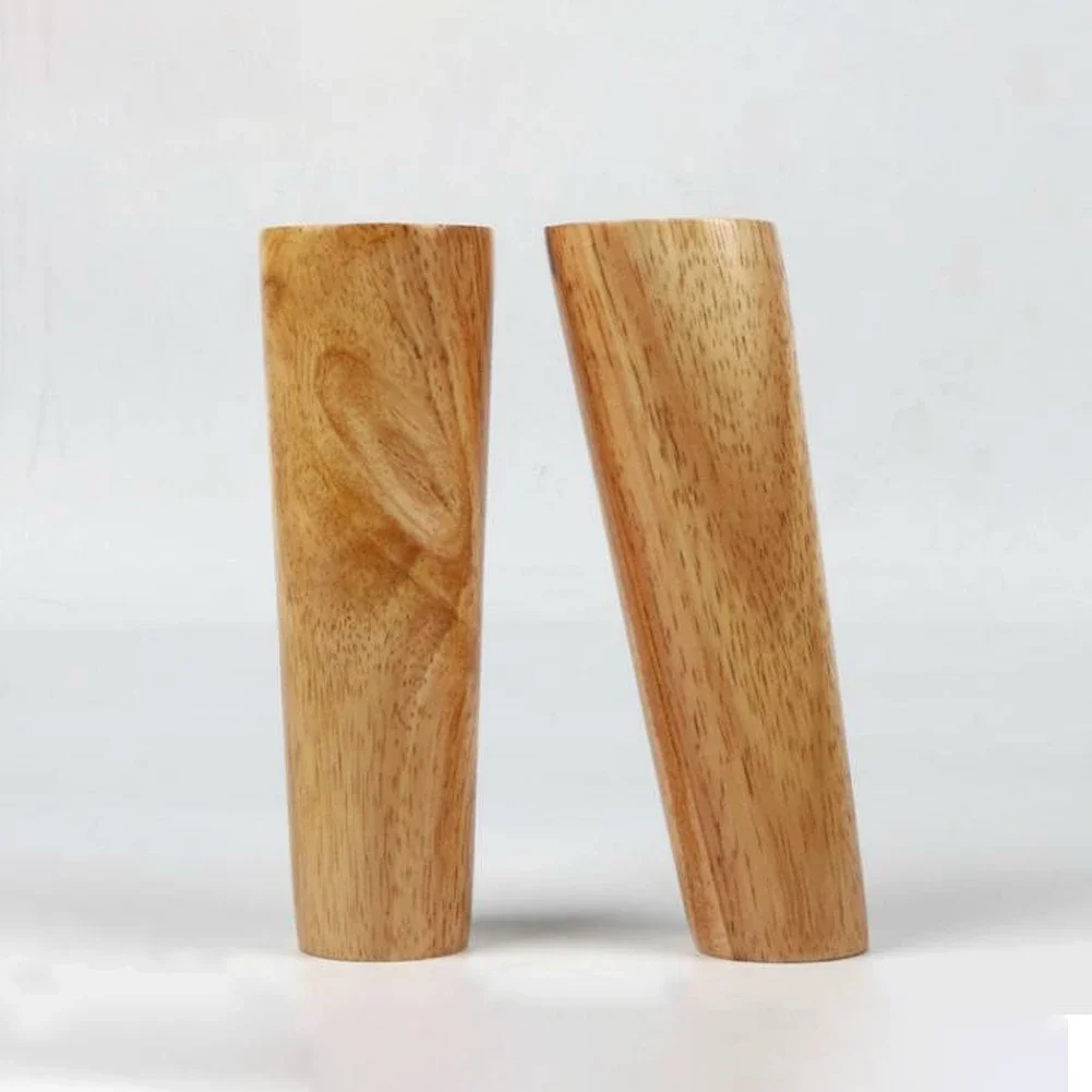 4pcs 6/15/30cm Natural Solid Wood Leg for Furniture Coffee Table Feet Sofa Bed Tv Cabinet Chair Tilted Cone Foot Replacement Leg