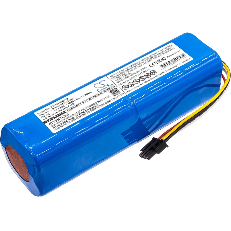 Li-ion Vacuum Battery for Xiaomi,Mijia,Dreame,Roborock,SDJQR01RR,Roborock S50,BHR4707GL,L10 Pro,RL55L,RLS6LADC,S552,S5 Max,S50