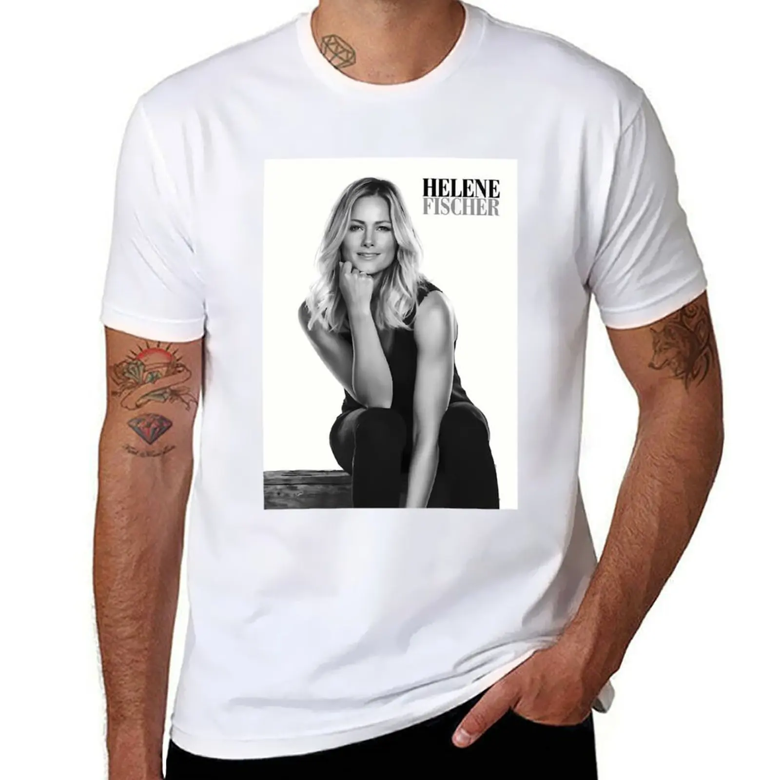 

HELENE FISCHER T-Shirt man t shirts for men t shirts for man cotton funny T-Shirt