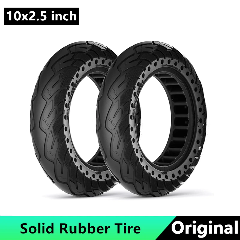 

10x2.5inch Solid Rubber Tire for Ninebot Segway G30 G30P G30LP Kickscooter Dual Shock Absorption Honeycomb Explosion-Proof Tyre