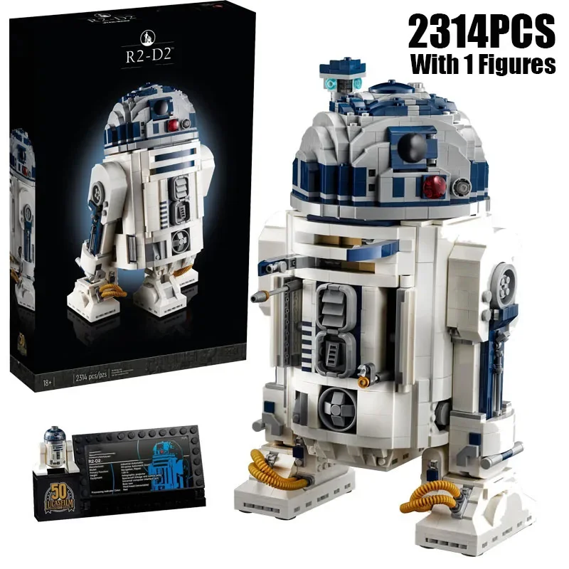 

2314PCS Or 1050PCS Space War R2-D2 Droid Figure Robot Building Blocks 1 Figure MOC Construction Bricks Toy Children Adult Gift