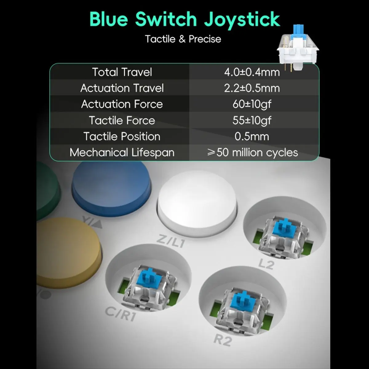 au47-y5a-pro-arcade-stick-para-ns-switch-window-arcade-fight-stick-compatible-con-receptor-inalambrico-bt-24g-y-conexion-por-cable