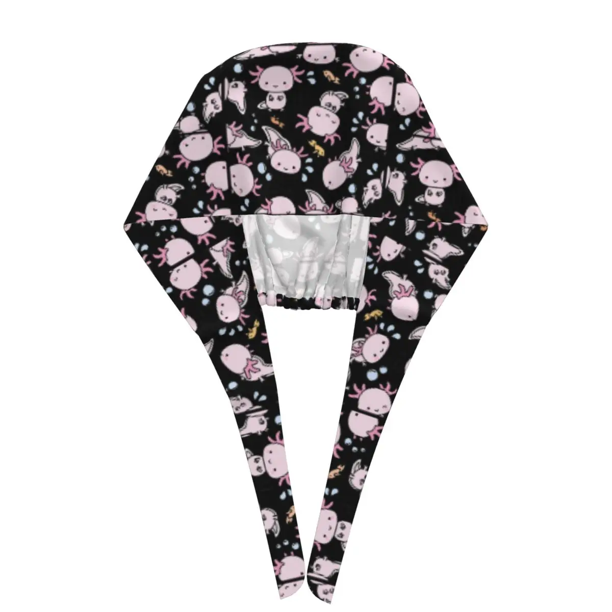 قبعة السباحة Axolotls فرك الطبيب قبعة جراحية للعمل للجنسين قبعات التمريض القابلة للتعديل لطبيب الأسنان