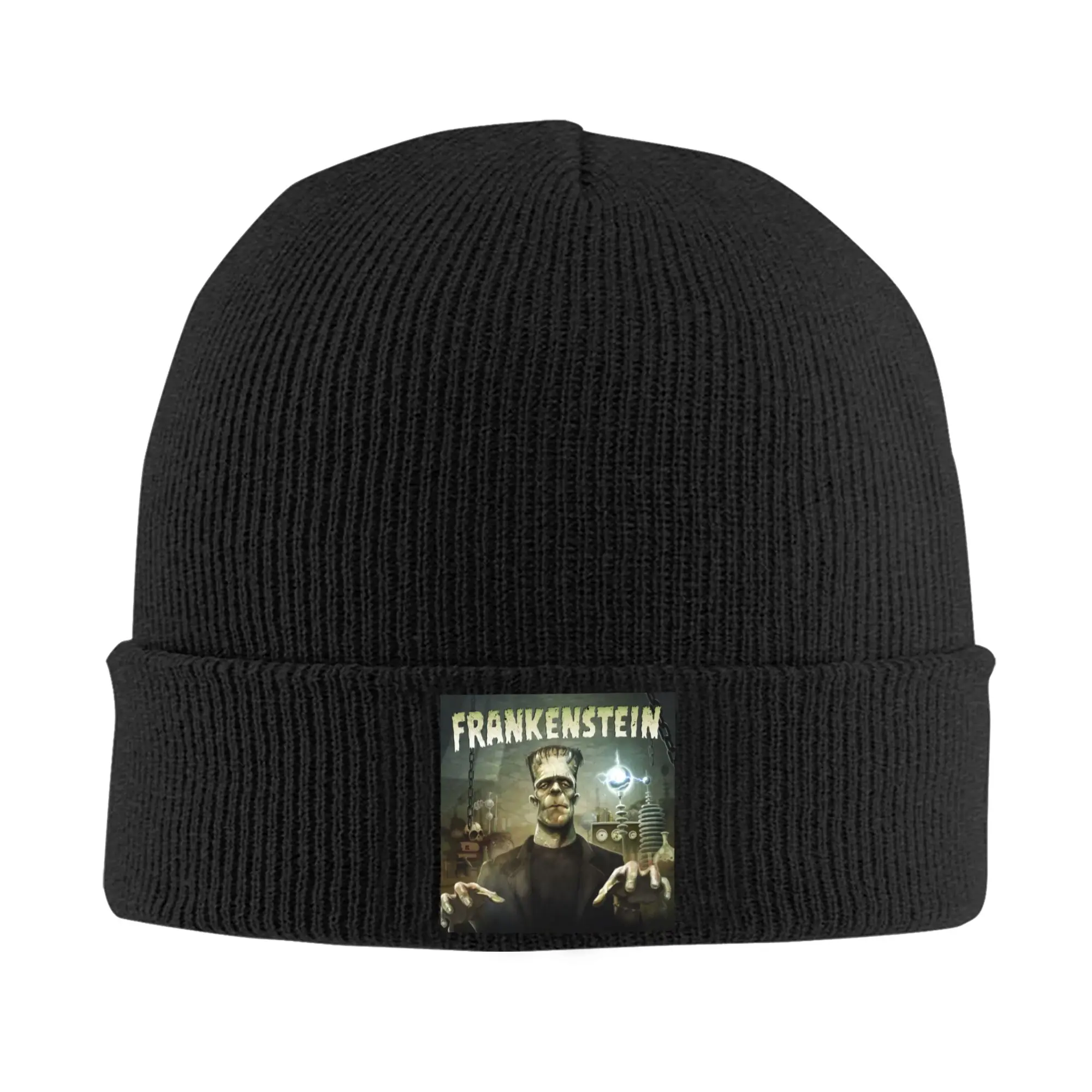 Frankenstein Board Game Skullies Beanies Caps For Men Women Unisex Street Winter Warm Knitted Hat Adult Horror Movie Bonnet Hats