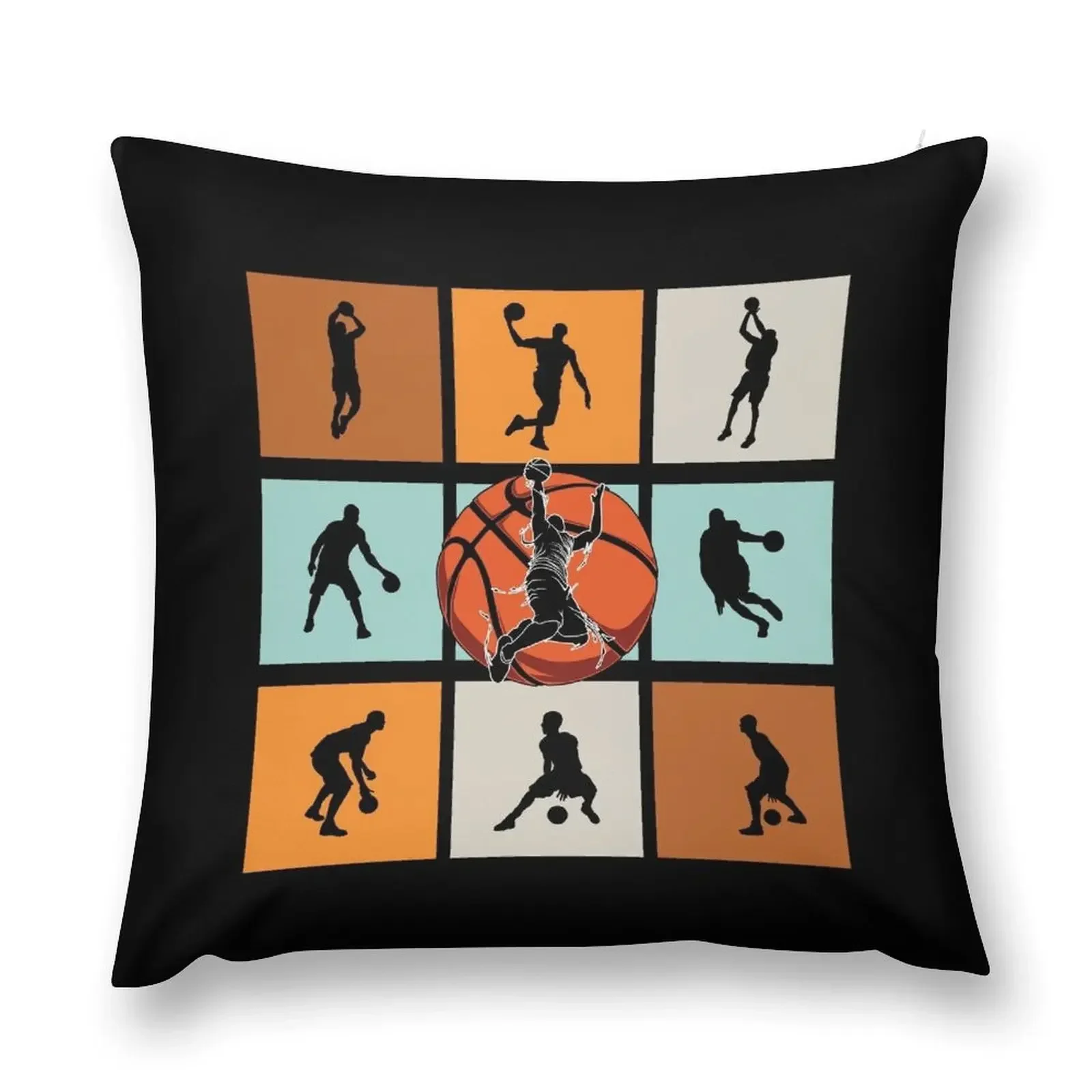 Basketball Dude Nailed It Basketball Is My Favorite Season Basket Ball Player Classic Gift Premium Apparel Funny Ho Throw Pillow