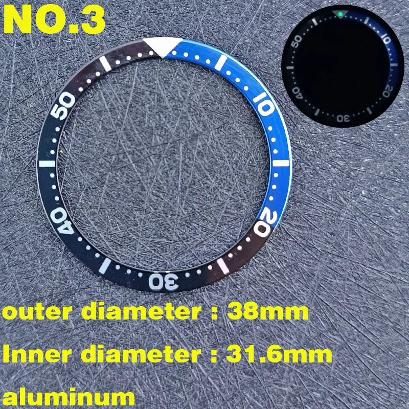 The bezel of the 38mm x 31.6mm aluminum watch is inserted into the replacement accessory