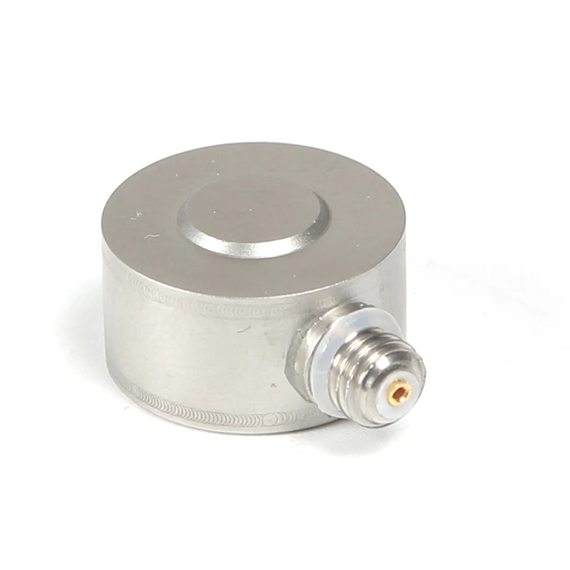 Preloaded Mini Compression Button Piezoelectric Load Cell 5kN Quartz Force Sensor  FE010A Thread Mounted For Dynamic Force
