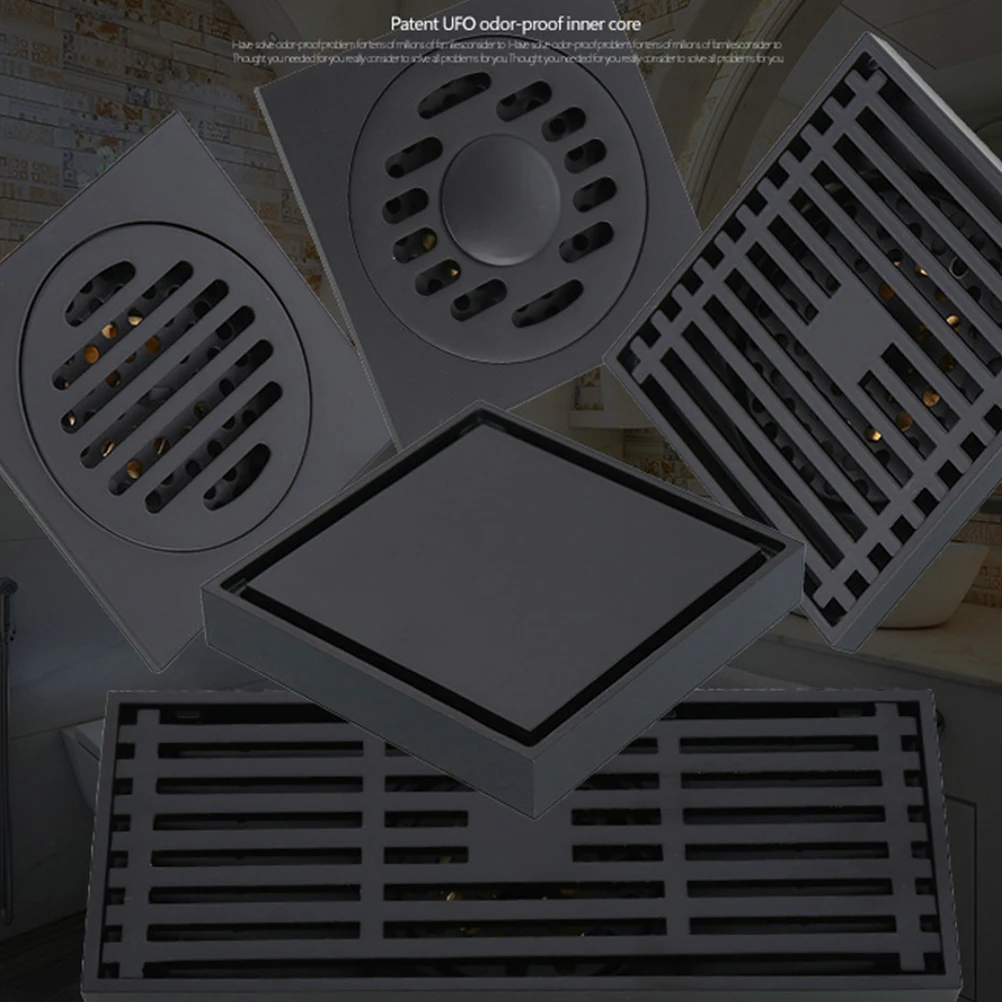 

Copper Floor Deodorant Drainer Easy Clean Detachable Bathroom Drain Strainer Kitchen Garage Strainer
