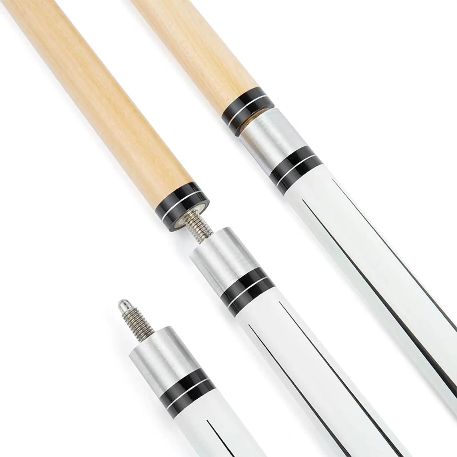 1/2 عصا البلياردو المنفصلة، عصا السنوكر، صناعة يدوية، عصرية، خفيفة الوزن، عصا البلياردو، لوازم للبالغين، التدريب، داخلي #5