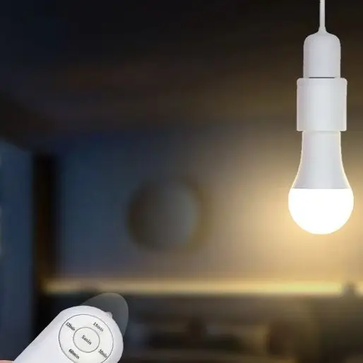 

E27 Led Lamp Base With Wireless Remote Control Smart Timer AC85-265V Light Bulb Holder Socket Adapter Converter Adjustable