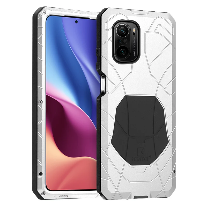 Original Luxury Full Protective Metal Case Shockproof For Xiaomi Redmi K40 K30 K20 K30s Pro Hard Aluminum Armor Heavy Duty Cover