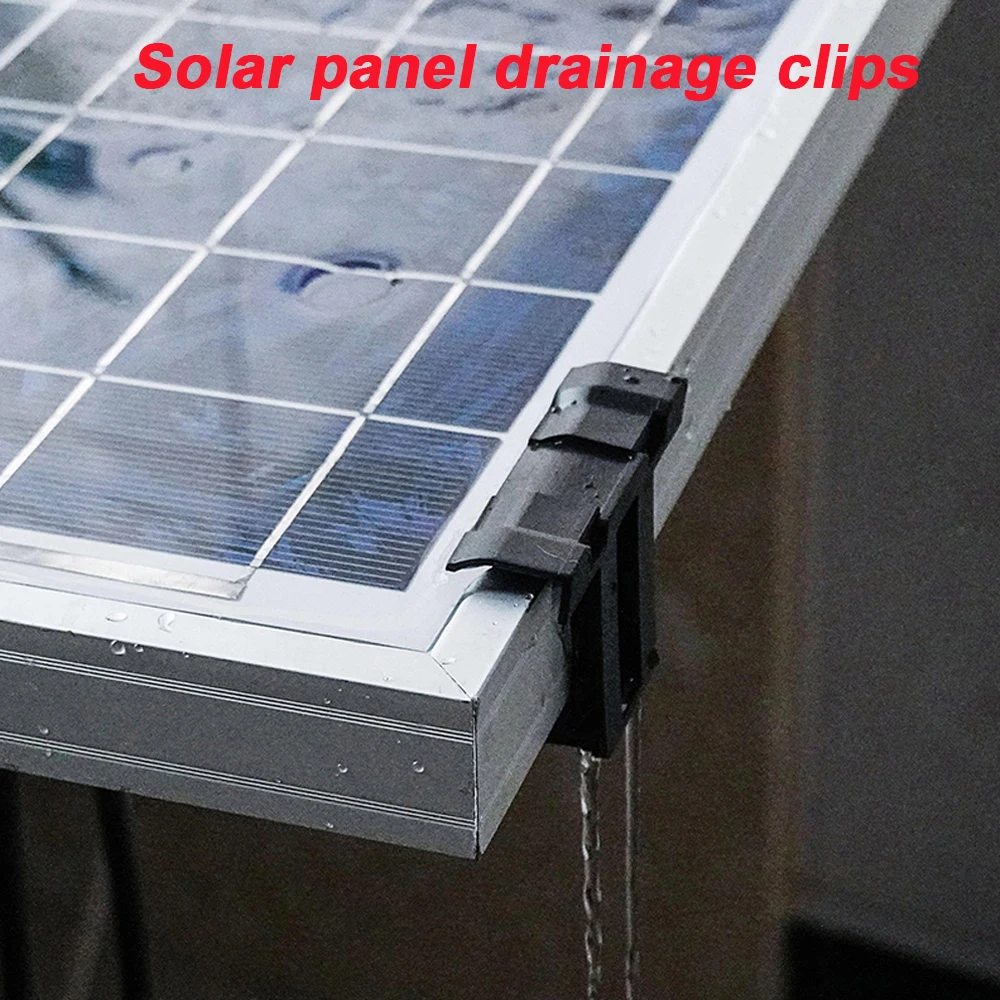 30 35 40mm Solar Panel Drainage Clips Solar Water Drain Diversion Clip Photovoltaic Mud Removal Clip For Cleaning Solar Panels
