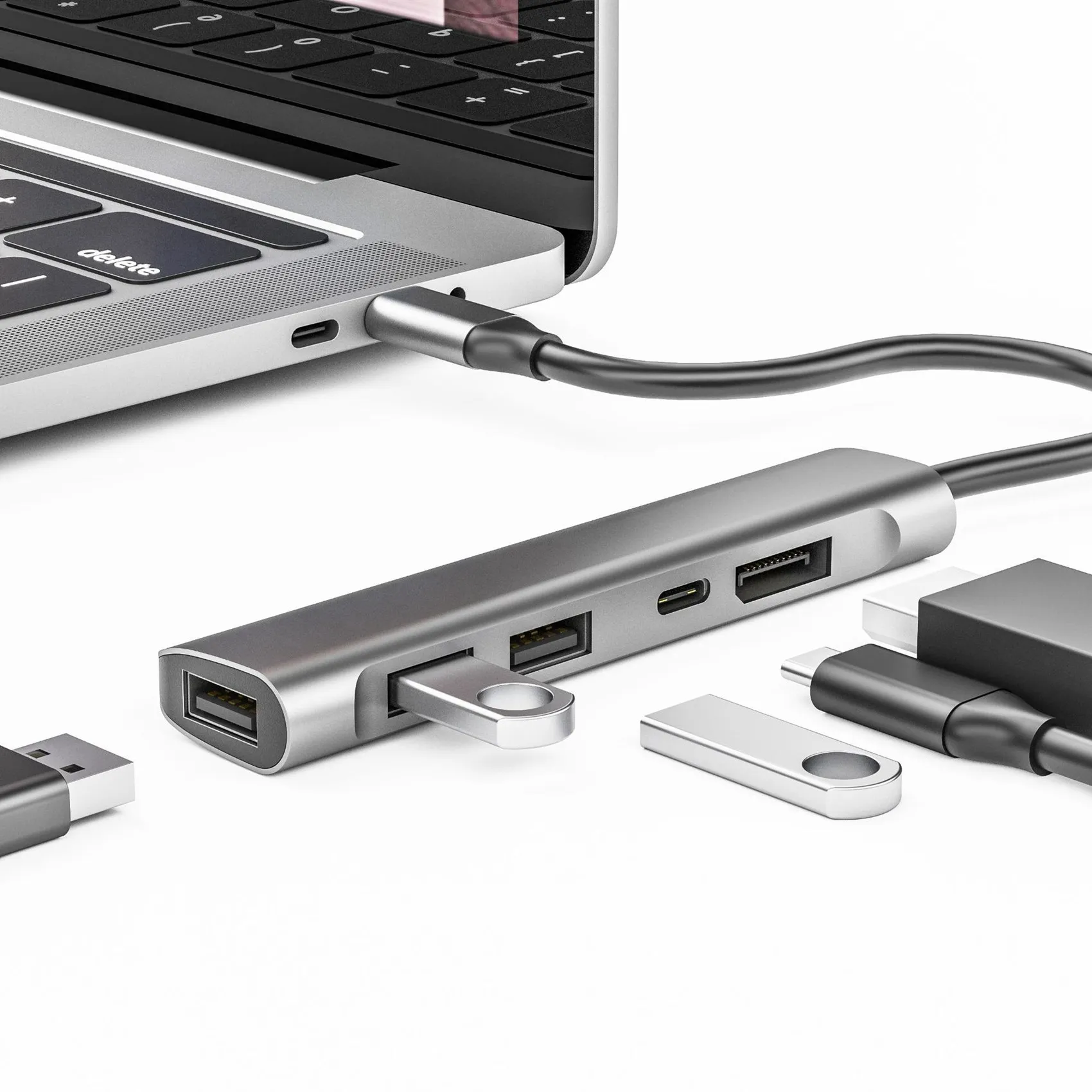 Адаптер для док-станции USB Type-C, 3,5 мм, 60 Вт