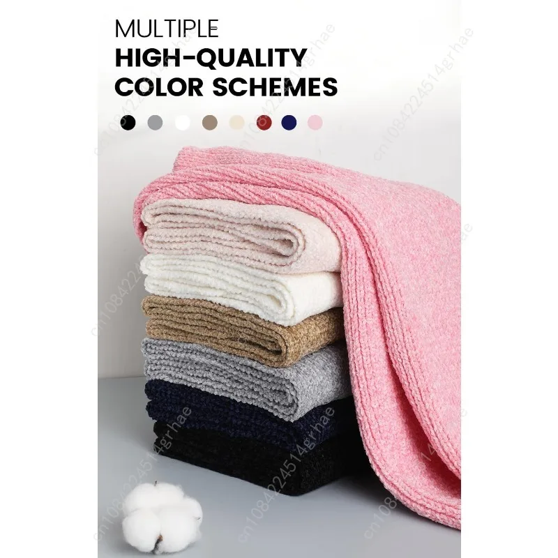 وشاح Pleneal للنساء، أوشحة شتوية ناعمة من الشنيل، وشاح نسائي سميك دافئ للطقس البارد #5