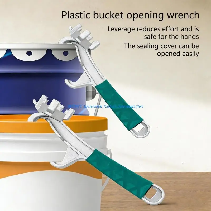 367D Aluminum Drum Wrench Multifunction Metal Bucket Opener 5 Gallon Drum Plug Bung