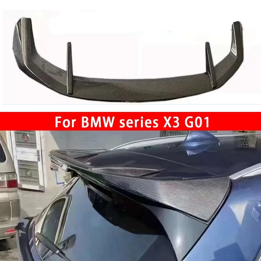 

For BMW X3 G01 2018+ Carbon Fiber Tail fins Top Wing Rear Spoiler Duckbill Car Wing Retrofit Middle Wing Upgrade body kit