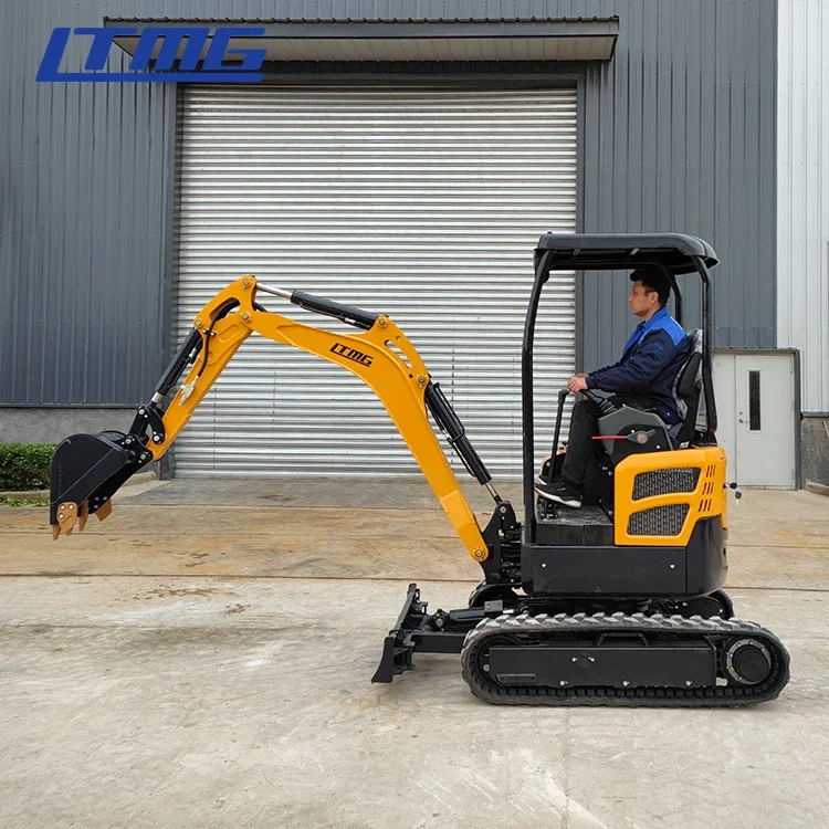 LTMG Construction Crawler Mini Excavator Towable Backhoe Hydraulic Micro Digger Hammer Mini 1.8 Ton Excavator