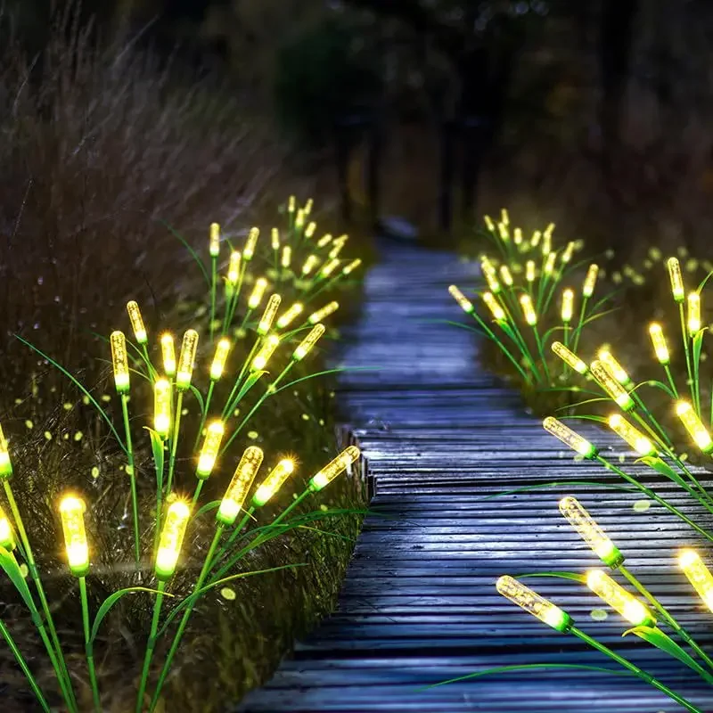 Luci a lamella solare, punti panoramici del cortile, luci da prato montate a terra, luci a induzione da giardino per atmosfera impermeabile all'aperto