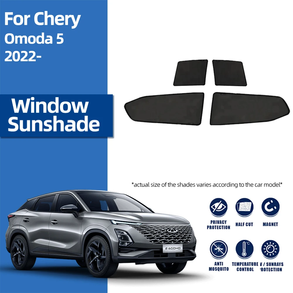 

For Chery Omoda C5 5 FX 2022 2023 2024 Magnetic Car Sunshade Front Windshield Curtain Rear Side Baby Window Sun Shade Visor