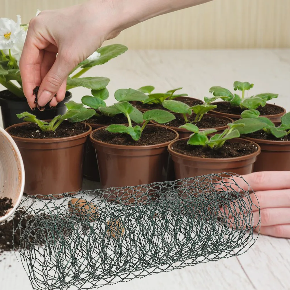 1 Roll Heavy Duty Iron Floral Wire Netting for Flower Arranging Craft Projects Poultry Enclosure Garden Protection Chicken Wire