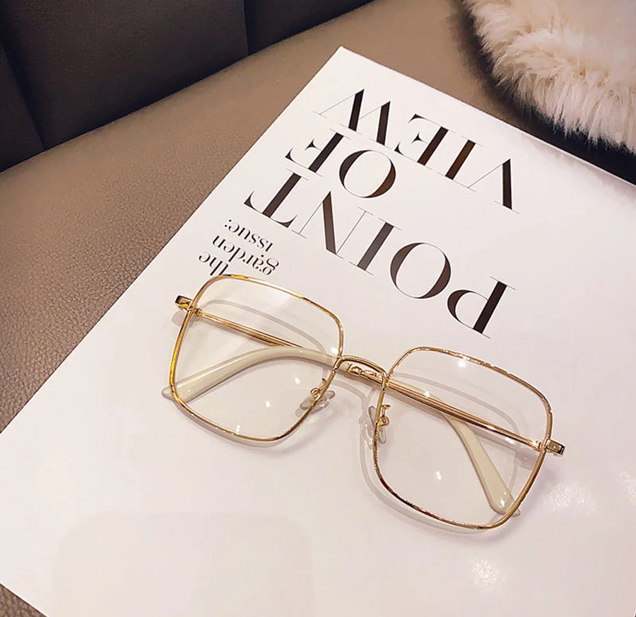 Photochrome Anti-Strahlungs-Brille für Damen, Schattierungen für Damen und Herren, Übergangsbrille, austauschbare Linse, übergroße Rahmen – Detail 5