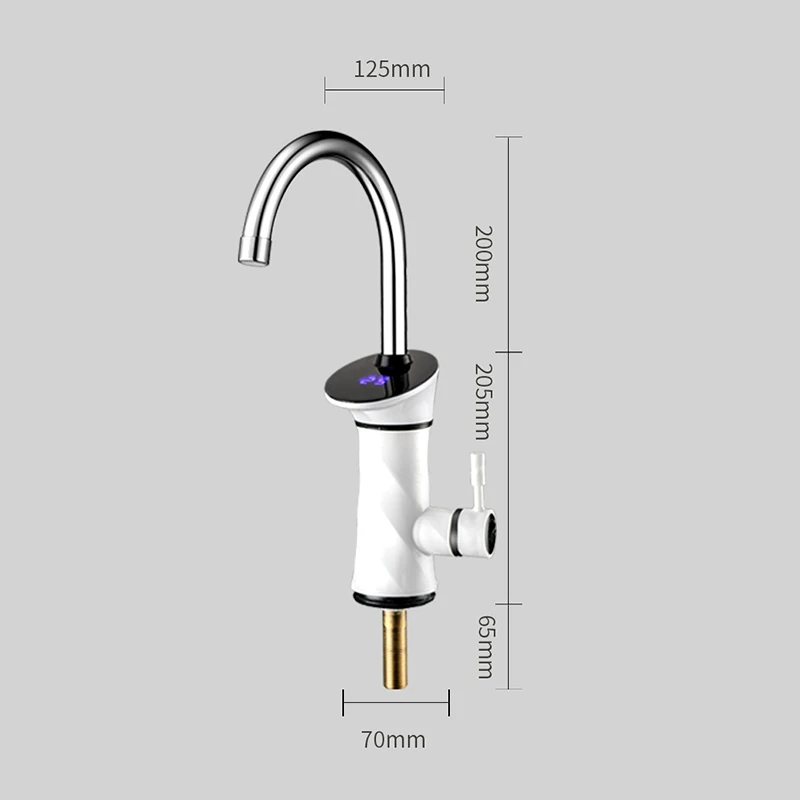 3000W Intelligent Automatic LCD Display Instant Electric Water Heating Faucet Taneous Instant Tankless Water Heater Hot Tap EU P