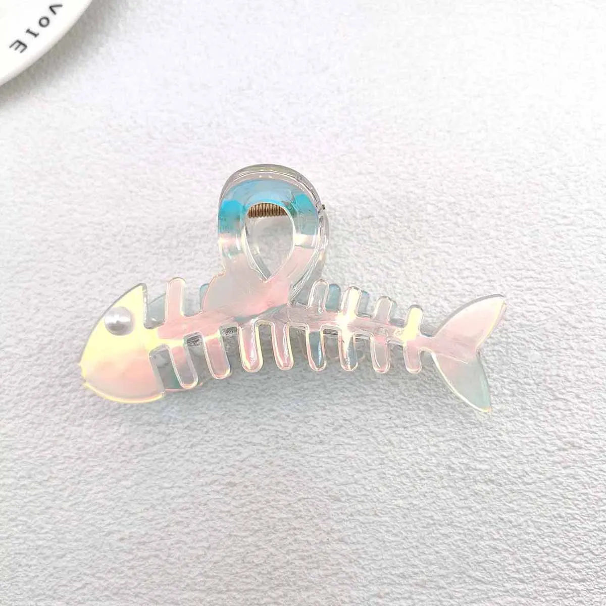 Y2K الملونة هيكل السمكة مشبك شعر الإبداعية شخصية القرش كليب الأسماك بارب بولي كلوريد الفينيل كراب مشبك شعر إكسسوارات الشعر للنساء