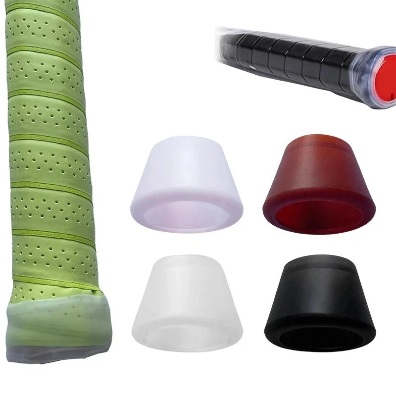 Protège-poignée de raquette de tennis en silicone imperméable anti-chute pour accessoire de compétition