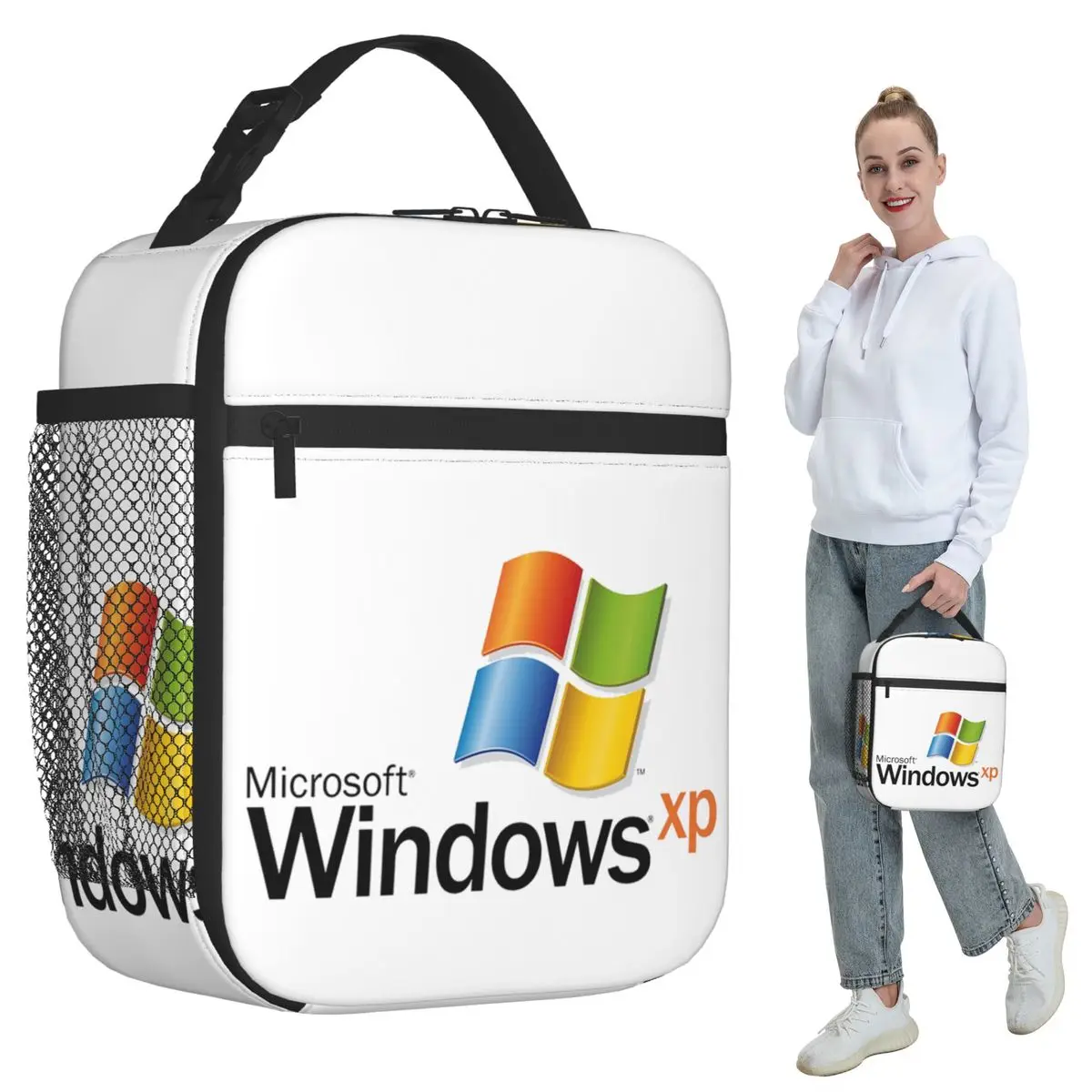 

Windows Xp 2 Insulated Lunch Bag for Kids School Cooler Thermal Food Box Tote Leakproof Lunch Boxes Container