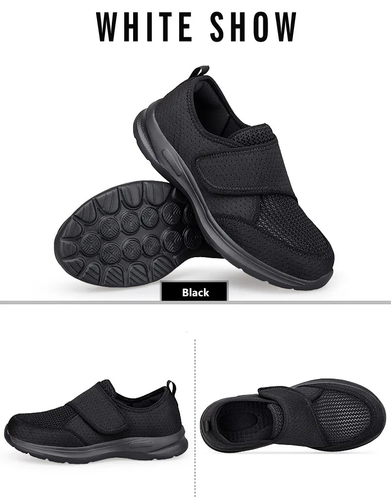 Damen-Sneaker für Orthopädie, Breite Füße, Geschwollene Füße, Geh- und Freizeitschuhe, Daumenkorrektur, Verstellbar, Bequem, Diabetiker-Barfußschuhe – Detail 18