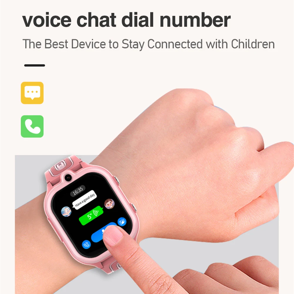 Nuovi orologi intelligenti 4G per bambini GPS WIFI LBS Videochiamata SOS Impermeabile 800mAh Bambino Smartwatch Telecamera Tracker Posizione Orologio da telefono