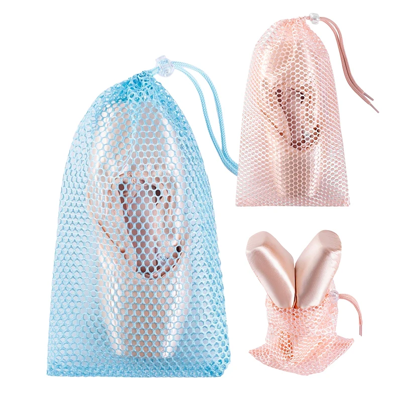 Bolsa de ballet con cordón, bolsa de baile de color azul champán para niñas, bolsas para zapatos de bailarina, accesorios de baile de ballet